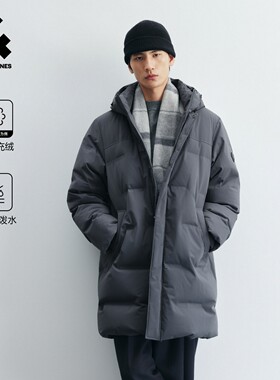 绫致杰克琼斯2026秋上新男装羽绒服外套连帽保暖长款美式时尚
