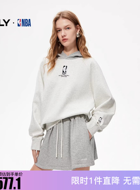 ONLY2025冬季新款NBA合作系列美式复古连帽卫衣女|12619S009