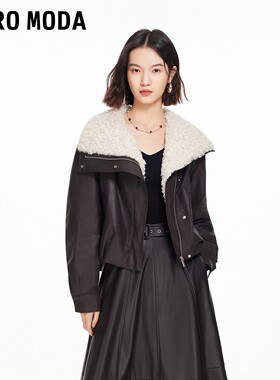 Vero Moda羽绒服2026春季新款90白鸭绒松紧下摆毛领短款外套