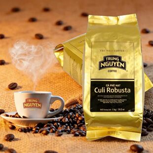 越南中原咖啡豆深度烘焙1KG大包装CULI+ROBUSTA街边咖啡奶油香