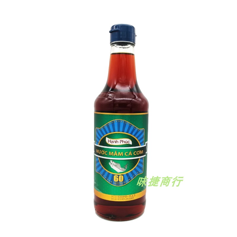 越南进口幸福鱼露双鱼牌初榨提味60度 500ml浓香型家用厨房调味品