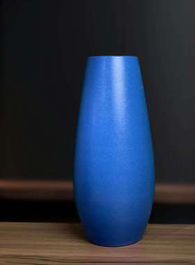 正品景镇蓝色客陶瓷花瓶水培插花饰家居装品新中式电视柜厅玄关花