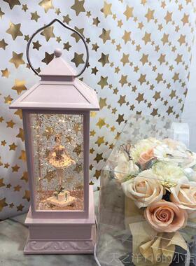 正品抖音同款下礼雪花浪漫晶球水音乐盒防品风灯摆件送闺蜜女生生