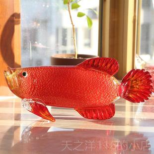 正品中国风易上手豪华易博釉面金龙鱼饰品工艺样板品房装修办公乔