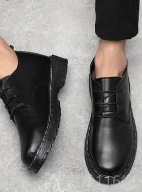 正品夏季休闲西装皮鞋商务正装黑色男皮鞋韩版小潮流英年伦青百搭