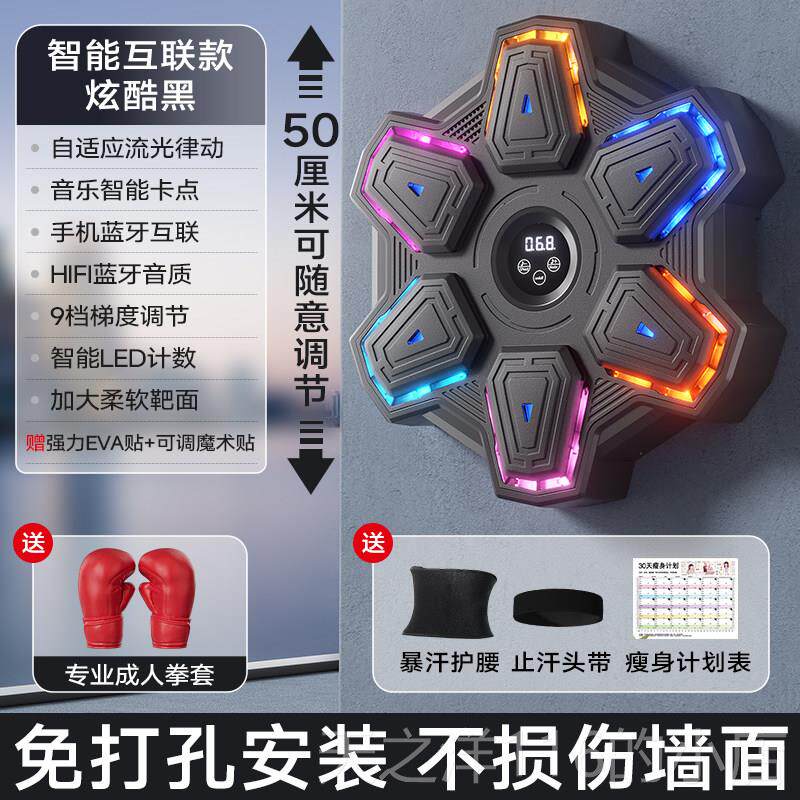 正品智能音乐拳击机成人儿器童家用音乐墙靶练拳健击神身散打训练