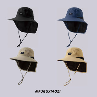 春夏季遮阳登山钓鱼探险帽女亲子款户外出行游玩防晒太阳帽子男潮
