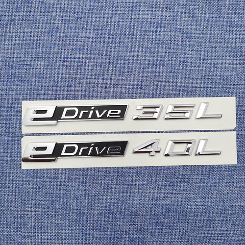 适用于新款宝马后尾标字标排量标eDrive35L eDrive40L改装车贴