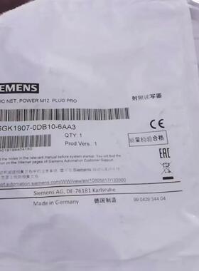 西门子PLC模块 6GK1907-0DB10-6AA3 全新原装正品 连机器