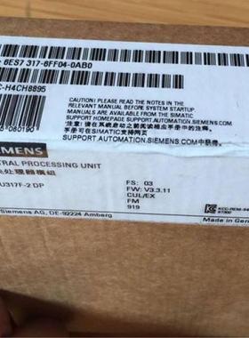 西门子 FCPU 6ES7317-6FF04-0AB0 全新原装正品 PLC模块