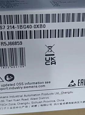 西门子 6ES7214-1BG40-0XB0 全新原装正品 PLC模块