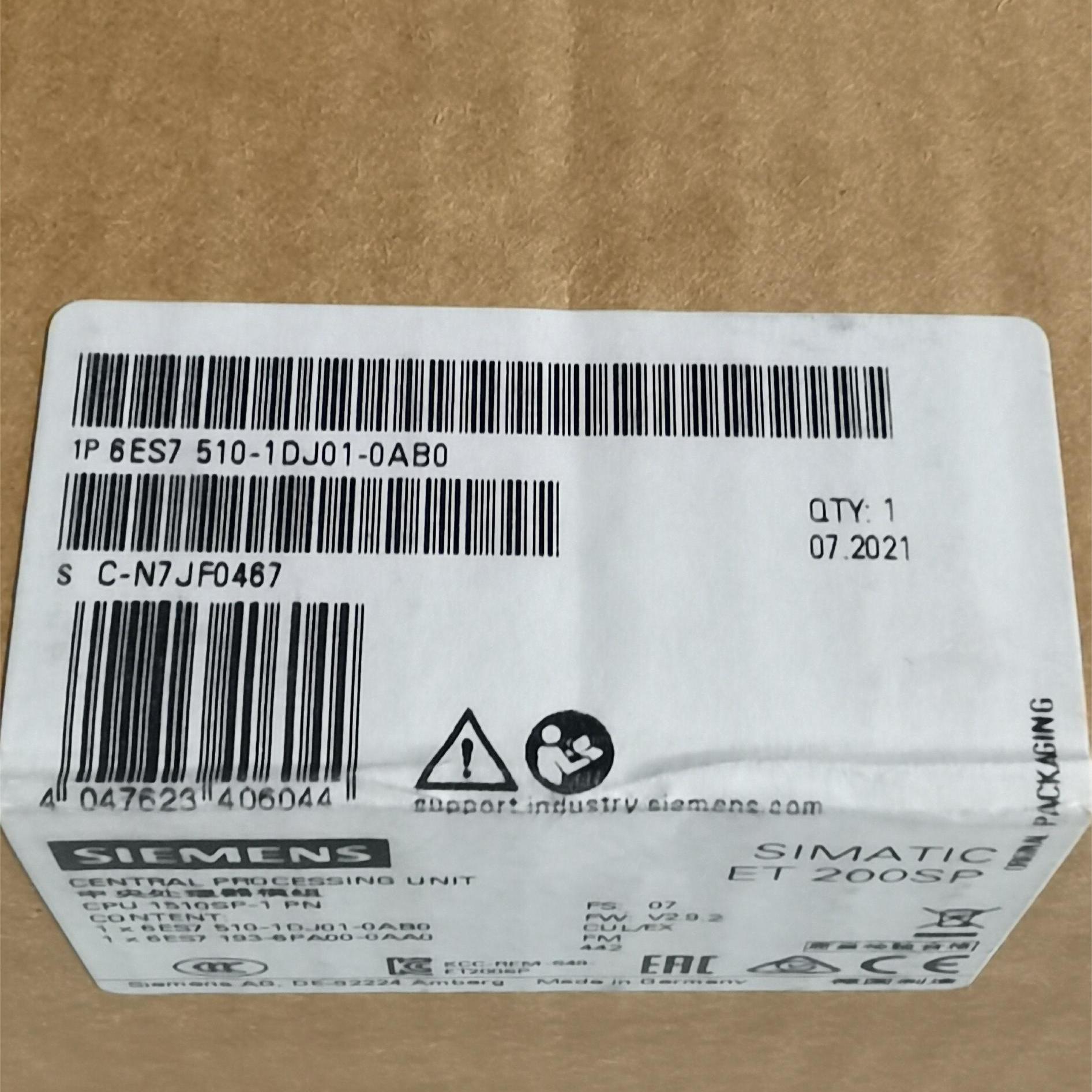 西门子6ES7510-1DJ01-0AB0cpu