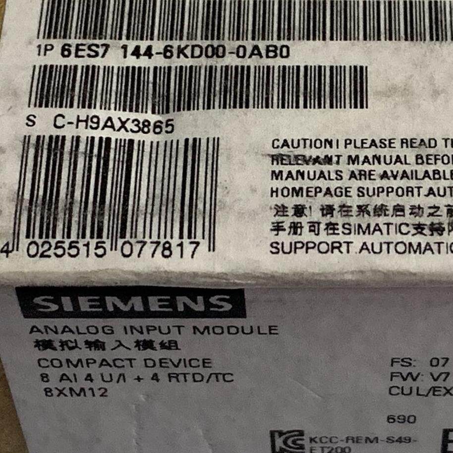 西门子6ES7144-6KD00-0AB0模块