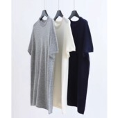 圆领时髦ROW风毛衣中长款 无缝一套荃羊毛中袖 针织衫 毛衣秋冬上衣