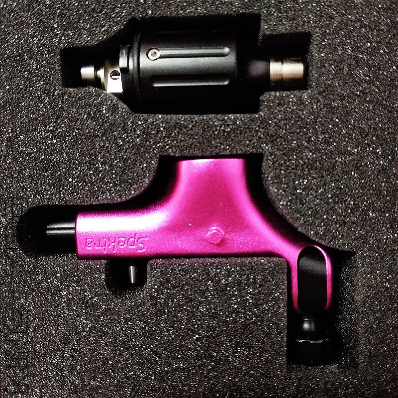 王者纹身器材  纹身机器美国fki斯派克halo玫红色马达机一体机