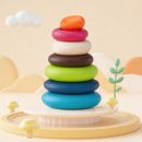 btoys比乐叠叠乐玩具婴儿宝宝套圈叠叠圈彩虹塔软积木益智早教6月