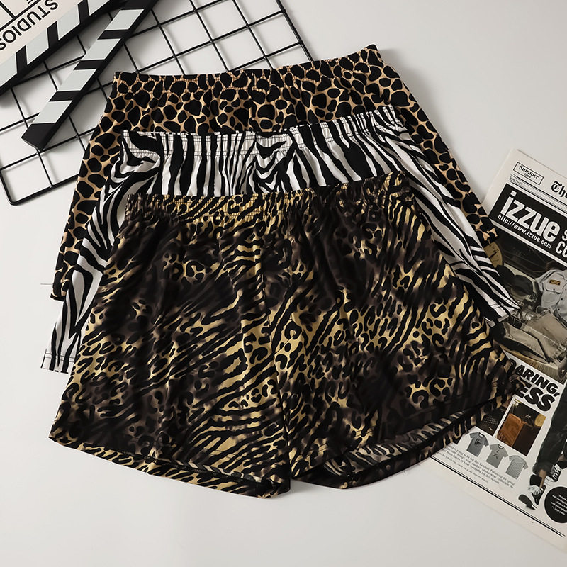 SQINUSQN/狮奇诺跨境批发男士内裤豹纹性感时尚男阿罗裤居家短裤,女士内衣/男士内衣/家居服,男阿罗裤,淘宝优惠券,粉丝福利购,淘宝优惠卷