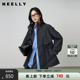 风衣女宽松休闲长外套 气质百搭中长款 NEELLY纳俪商场同款 春秋新款