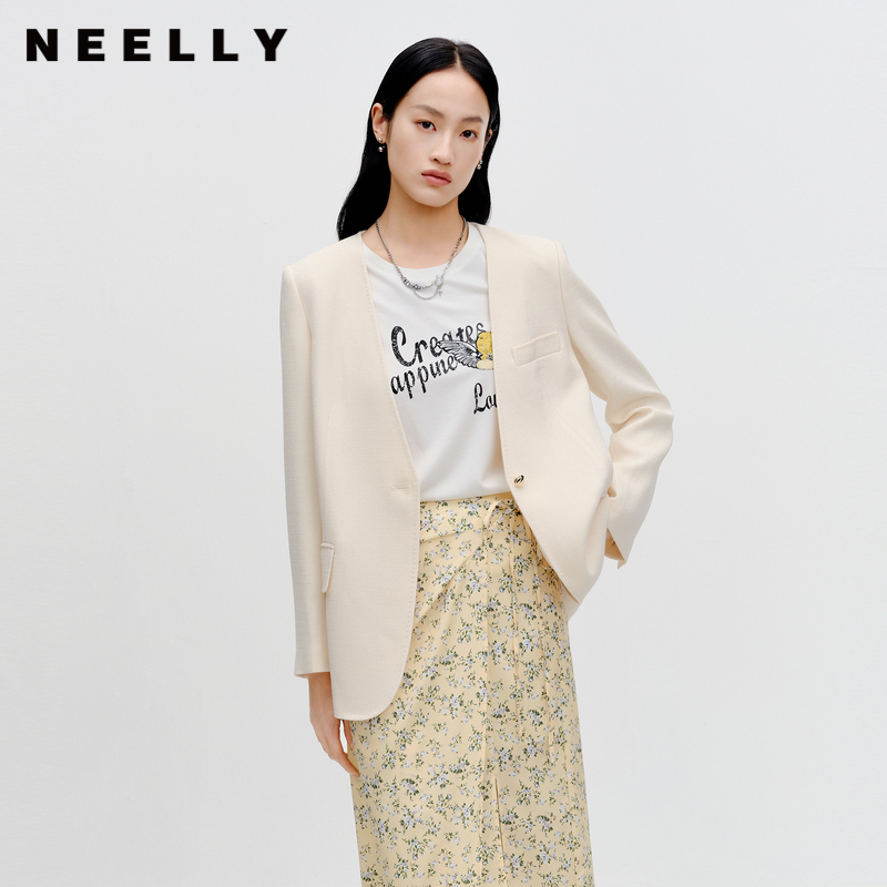 NEELLY纳俪商场同款西装外套女
