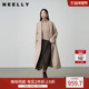 新款 NEELLY纳俪商场同款 冬季 气质通勤双面呢大衣女优雅亲肤外套