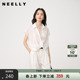 设计感蕾丝衬衫 NEELLY纳俪商场同款 法式 新款 女垂顺亲肤感上衣 夏季