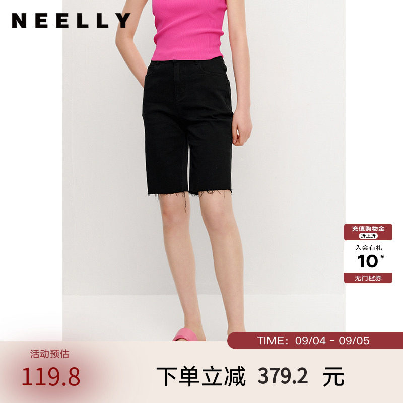 NEELLY商场同款牛仔短裤图片