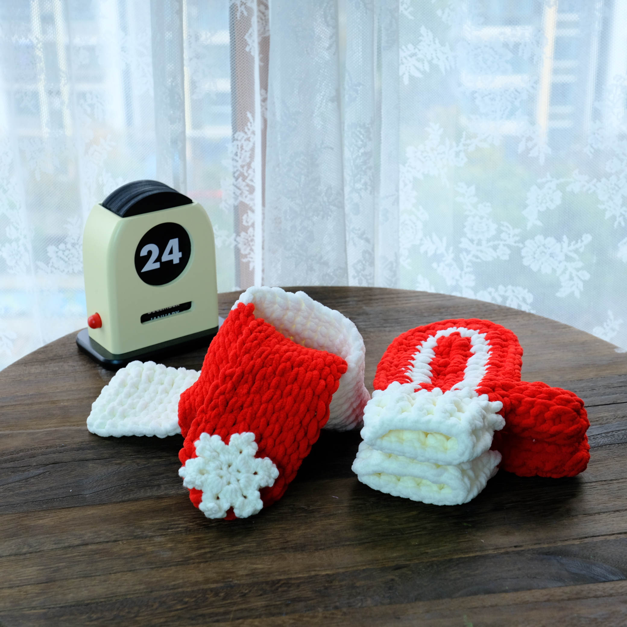 睿家毛线屋手套围巾diy编织