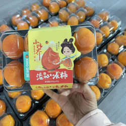 小柿界流心冰柿朝花禧柿流心柿饼富平尖柿450g/盒