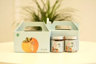 柿子红了柿小丁柿饼丁特产富平柿饼休闲零食罐装102克礼盒装