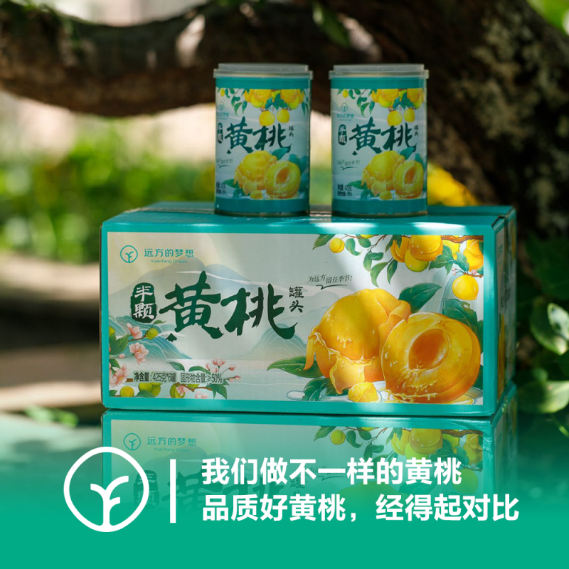 树美食小可爱黄桃罐头425g/罐规格多样节日零食