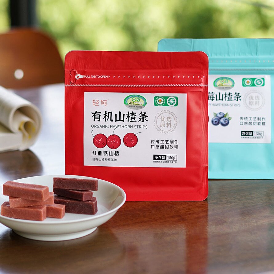 轻呵有机山楂条150g/袋