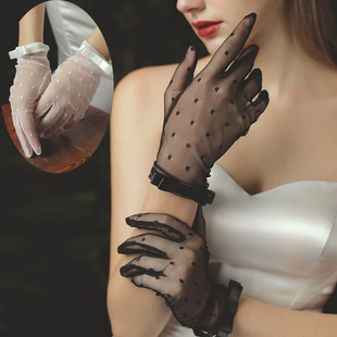 复古lolita蕾丝花边手套女新娘短款 手套婚纱礼服配饰手纱影楼旅拍