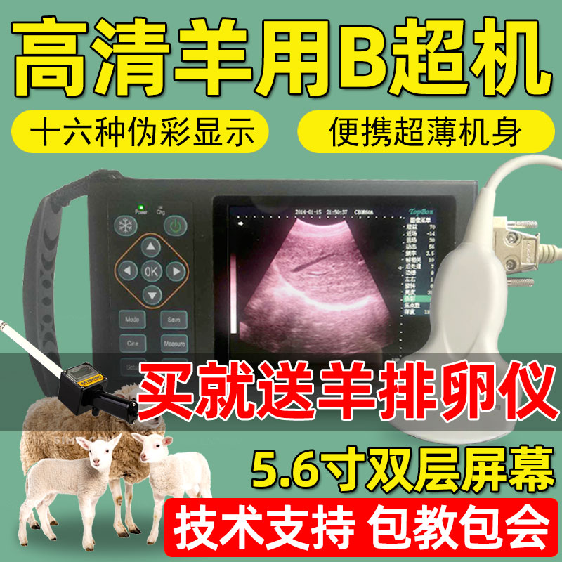 羊用B超机猪用b超机羊牛马兽用b超测孕仪畜牧b超机高清便携检孕仪