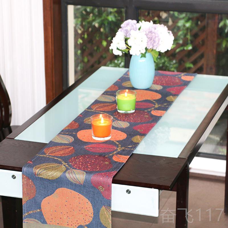 正品瑞典ek花lund 欧式餐桌旗田园提全棉台布餐垫几茶布电e视柜盖