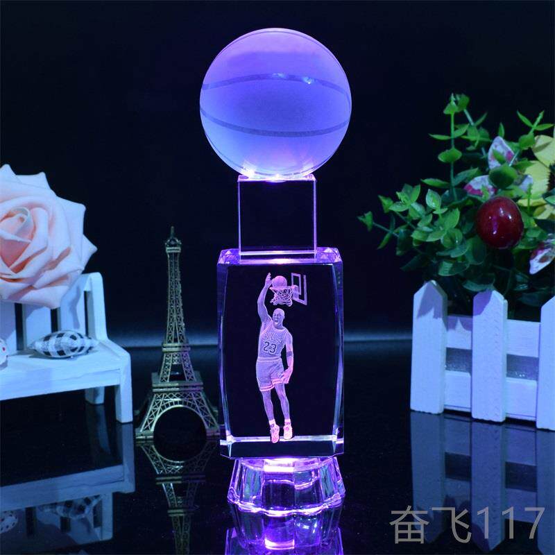 正品水晶篮抖音实库用里欧文詹斯科比球人偶diy男生日七姆夕浪漫