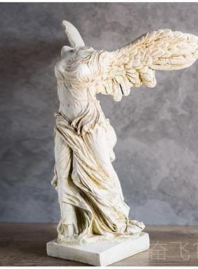 正品|浮树宫胜利女软神| 欧式装摆件 脂工艺品天使雕塑卢装饰摆台