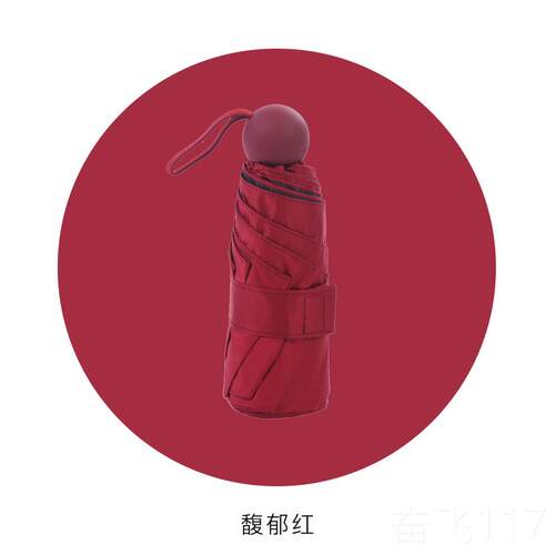 正品PRAIN迷口防袋你遮阳伞两用晴伞女晒抗U雨V遮阳伞五折叠伞轻