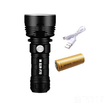 正品P70强光电筒2665可充电铝合金超亮定探焦远射le手d多功能户0