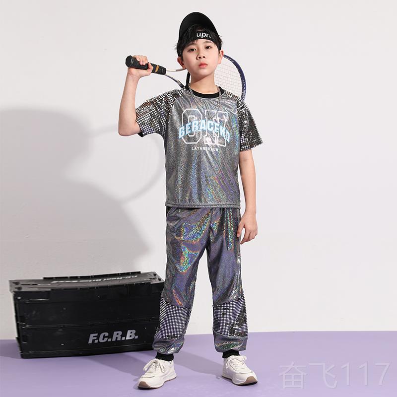 正品街舞儿童潮服服演出亮童片男女走秀装套爵士舞架子鼓酷帅表演