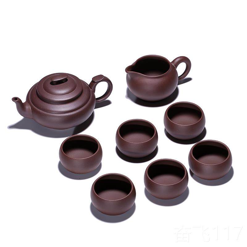 正品宜兴紫砂原矿紫泥壶家用功夫茶具茶套企装壶业礼品定制泡茶包