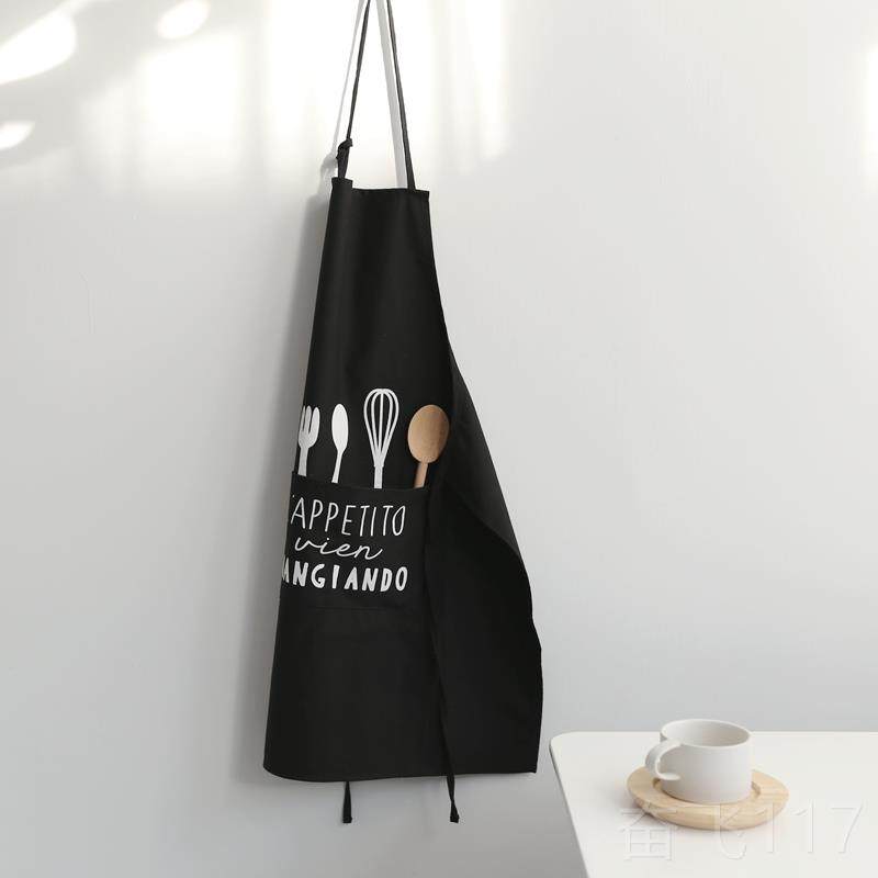 正品韩版简约包叉纯棉刀围防油 北欧风创意成人咖啡面店厨裙房工