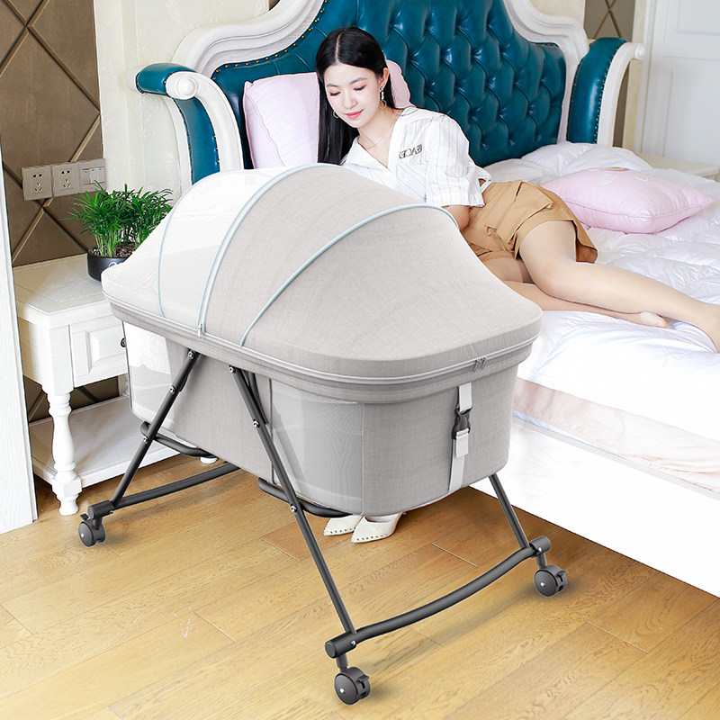 嬰兒床可移動多功能寶寶床兒童bb床便攜小床拼接大床折疊搖籃搖床在類目 住宅傢俱, 牀類, 嬰兒牀中 - 來自Buy2taobao.com提供專業的淘寶代購服務
