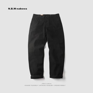 简约商务百搭长裤 NBW微弹棉高密直筒休闲裤 美式 裤 春秋男 chino工装