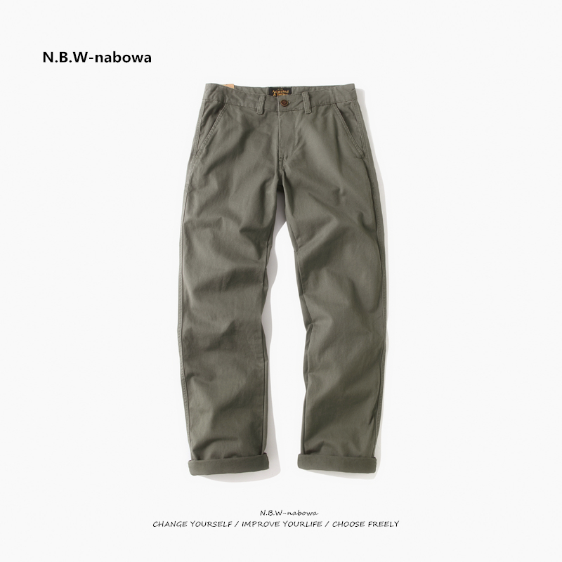 纯棉休闲裤美式水洗工装长裤