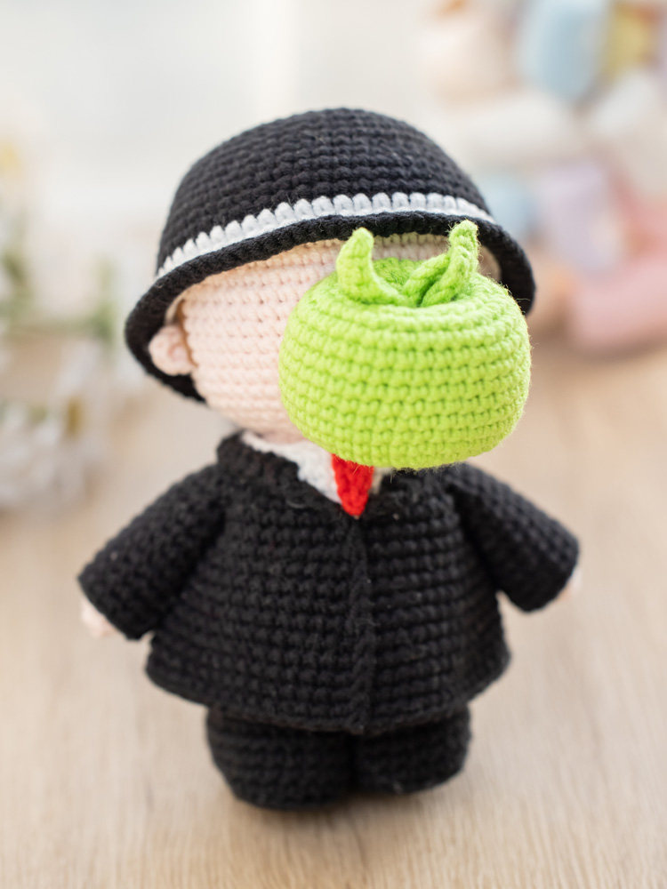 FAT KOMORI HAND-MADE BIG ARTIST DOLL DIY HANDMADE CROCHET BAG BAG WOOLEN BALL MILK COTTON MATERIAL BAG