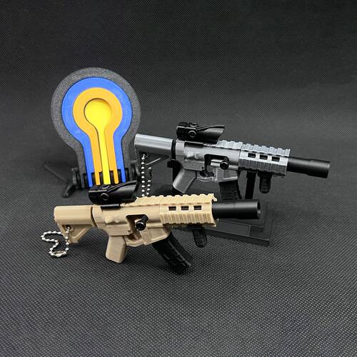 3D打印口袋挂件AR15M416迷你吃鸡CS可拆卸弹夹解压模型钥匙扣摆件