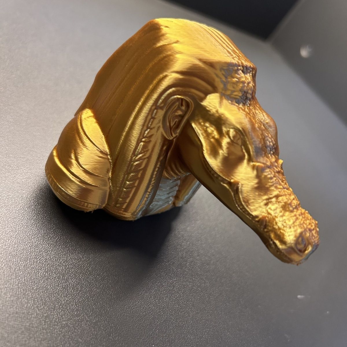 3D打印三角洲行动周边S7赛季黄金法老鳄鱼头雕像精致模型玩具