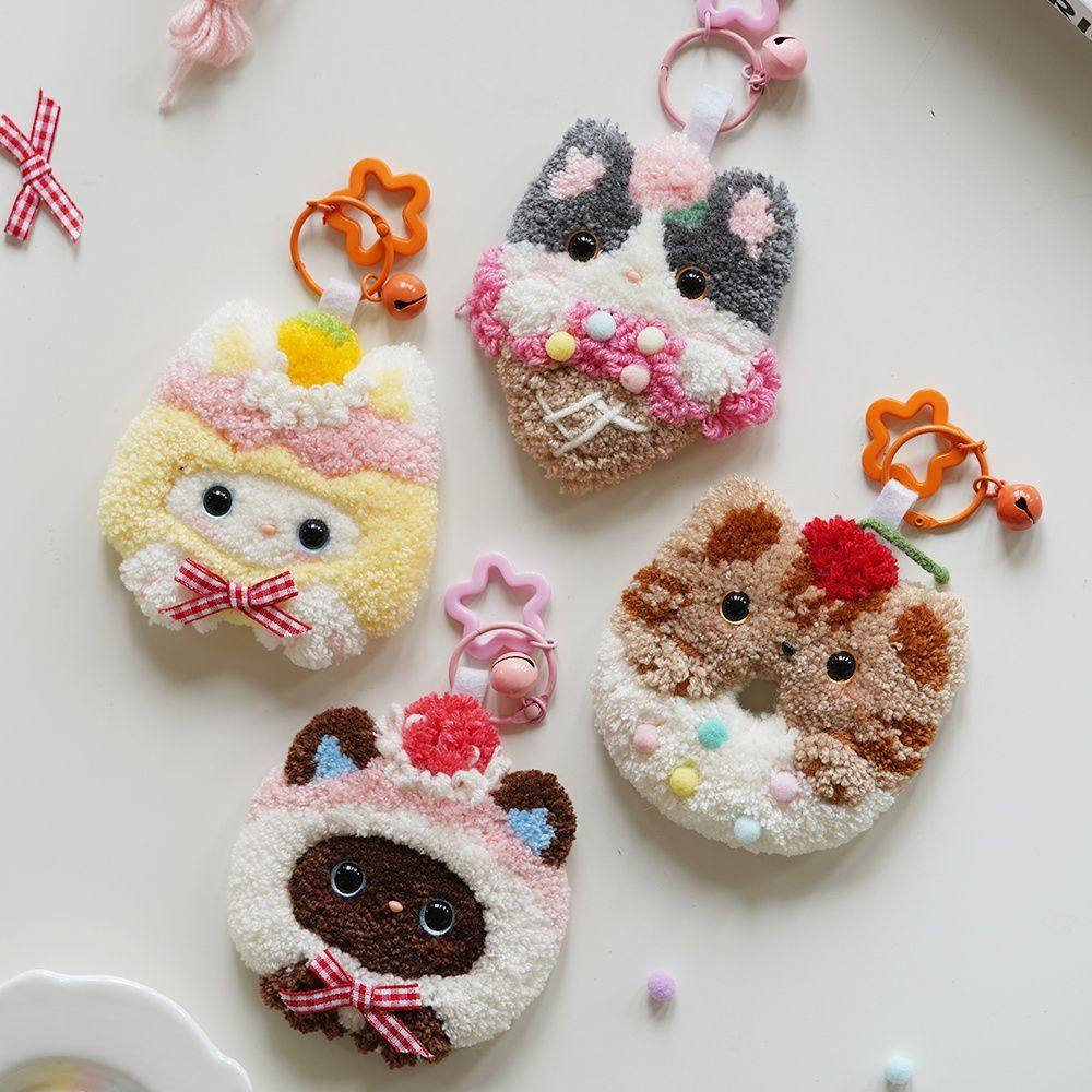 毛线戳戳绣针儿童刺绣手工编织diy材料包毛绒公仔挂件钥匙扣礼物,模玩/动漫/周边/娃圈三坑/桌游,动漫挂件/文具,淘宝优惠券,粉丝福利购,淘宝优惠卷