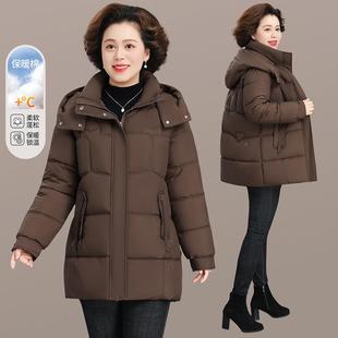 中装年妈妈棉服女年冬季24-785052025新款宽松洋冬气中长款女中老