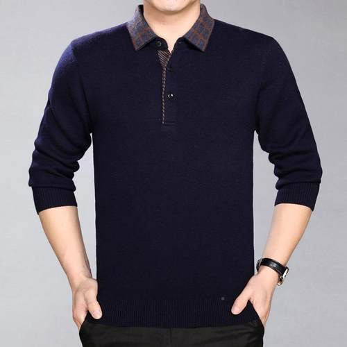 秋冬款男装男式厚休闲毛衣新加打底羊绒针衫保暖商务羊绒11A89-X